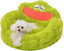 Donut Pet Bed – Calming Plush, Soft Cartoon Design for Small Dogs & Cats