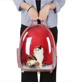 Transparent Pet Carrier Backpack – Breathable Space Capsule Design for Cats & Small Pets