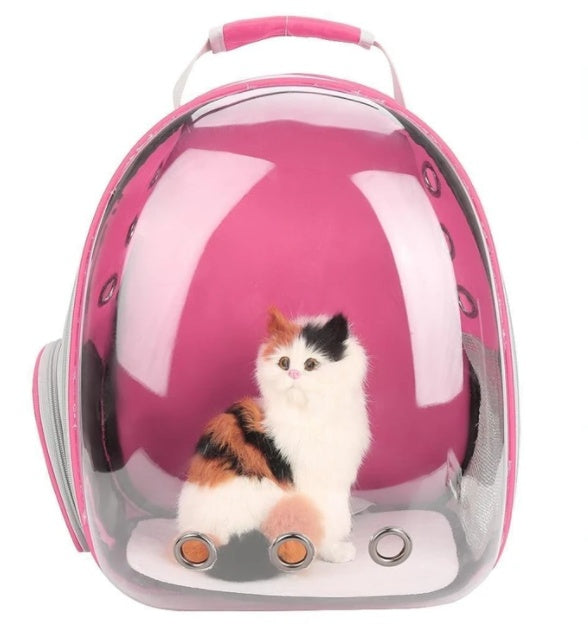 Transparent Pet Carrier Backpack – Breathable Space Capsule Design for Cats & Small Pets