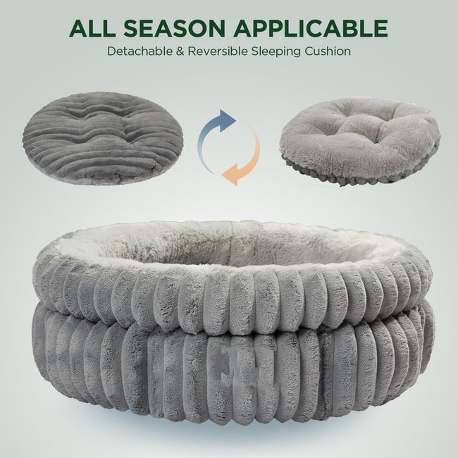Plush Cat Bed – Super Soft Faux Fur, Washable Anti-Slip Design for Kittens & Puppies Main Image