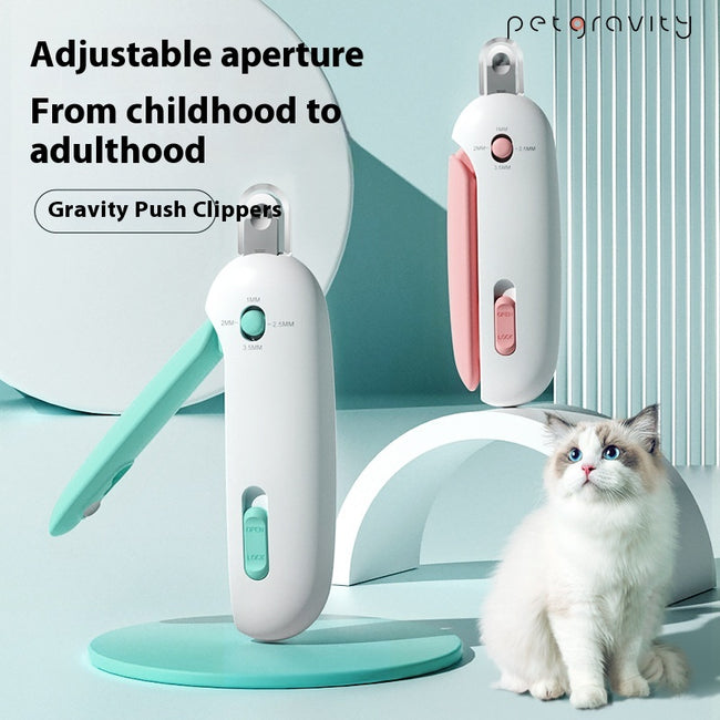 Cat Nail Scissors With Gravity Push Scissors Hover Image