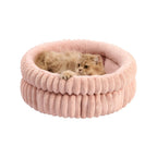 Plush Cat Bed – Super Soft Faux Fur, Washable Anti-Slip Design for Kittens & Puppies