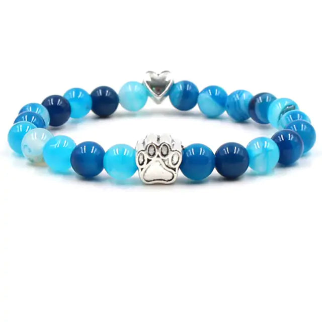 Pet Footprint Stone Bracelets