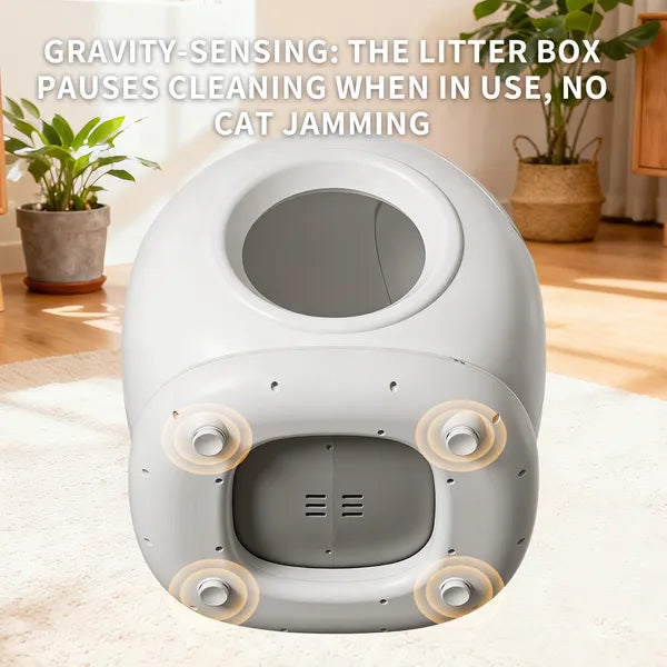 Smart Self-Cleaning Cat Litter Box with App Control – 78L Fully Enclosed Automatic Cat Toilet