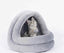 Cozy Cat Cave Bed with Hanging Toy - Soft Plush, Warm Enclosed Nest for Indoor Cats & Small Pets