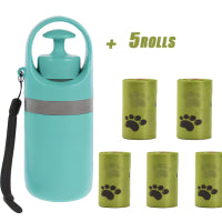 Portable Dog Pooper Scooper with Built-in Waste Bag Dispenser | Lightweight Pet Waste Picker