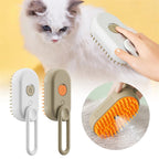 3-in-1 Electric Steam Pet Grooming Brush for Cats & Dogs – Hair Removal & Massage Comb