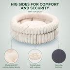 Plush Cat Bed – Super Soft Faux Fur, Washable Anti-Slip Design for Kittens & Puppies