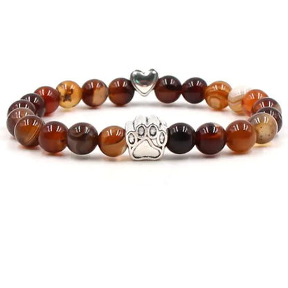 Pet Footprint Stone Bracelets