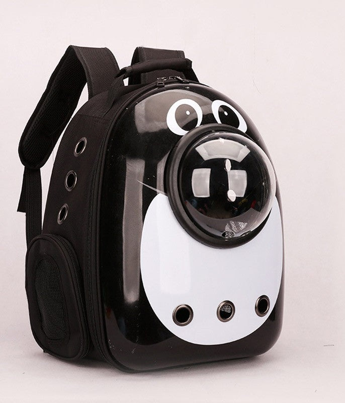 Pet Carrier Backpack | Breathable Double Shoulder Cat Travel Bag with Clear Window Design