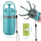 Portable Dog Pooper Scooper with Built-in Waste Bag Dispenser | Lightweight Pet Waste Picker