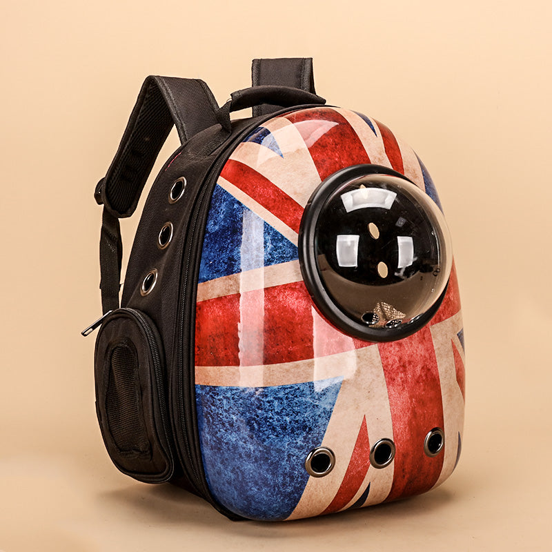Pet Carrier Backpack | Breathable Double Shoulder Cat Travel Bag with Clear Window Design