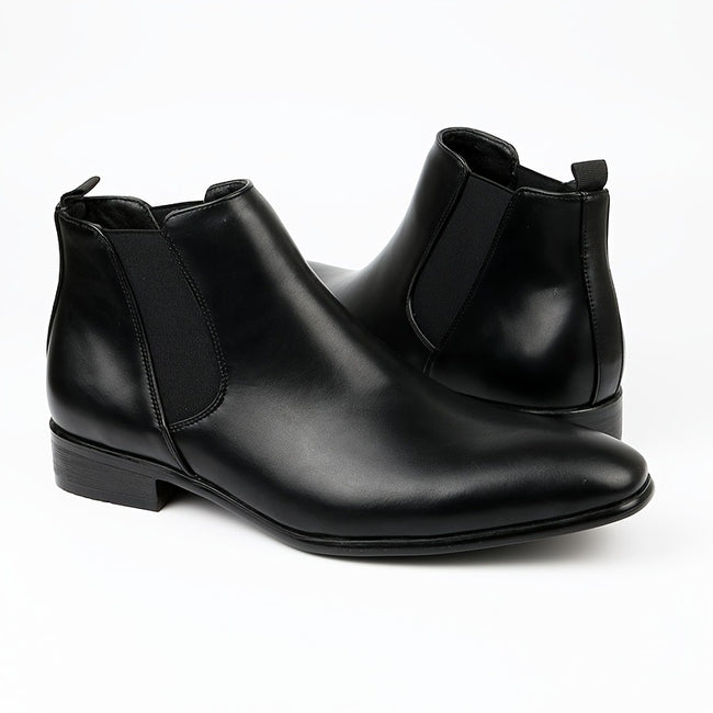 Men's British Style Ankle Boots – Casual Slip On Fashion Boots for Everyday Wear Main Image