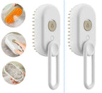 3-in-1 Electric Steam Pet Grooming Brush for Cats & Dogs – Hair Removal & Massage Comb