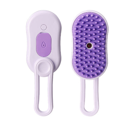 3-in-1 Electric Steam Pet Grooming Brush for Cats & Dogs – Hair Removal & Massage Comb