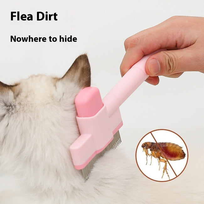 Pet Comb Dog Cat Flea Removal Comb Dense Gear Comb Hover Image