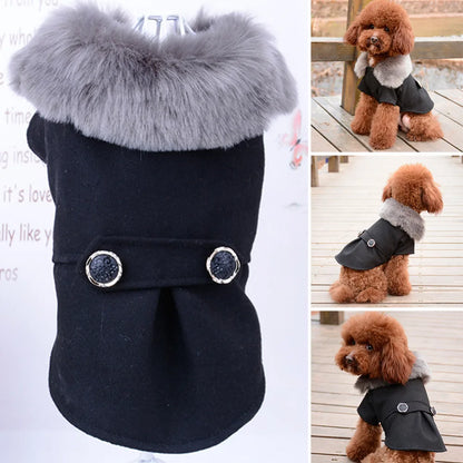 Pet Fur Collar Jacket